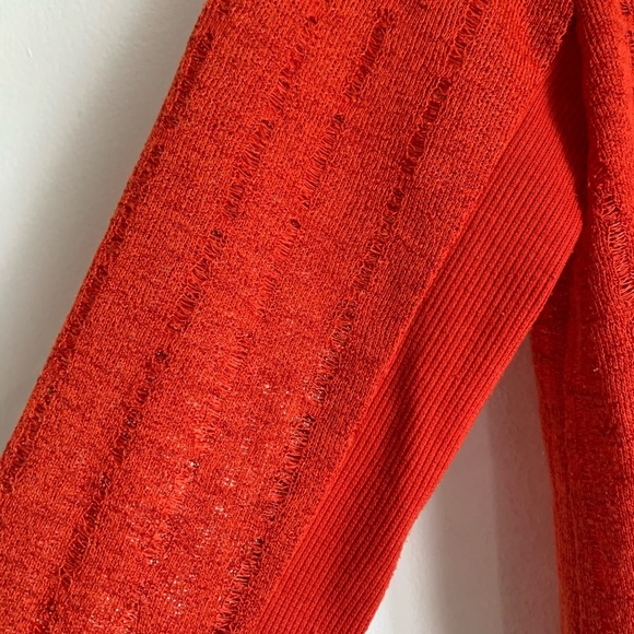 MISS ME Burnt Orange Back Paneled Cardigan… - Picture 5 of 8